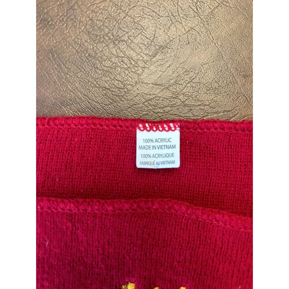Vintage McDonald’s Golden Arches Long Scarf Red And White Striped Unisex - Picture 4 of 4